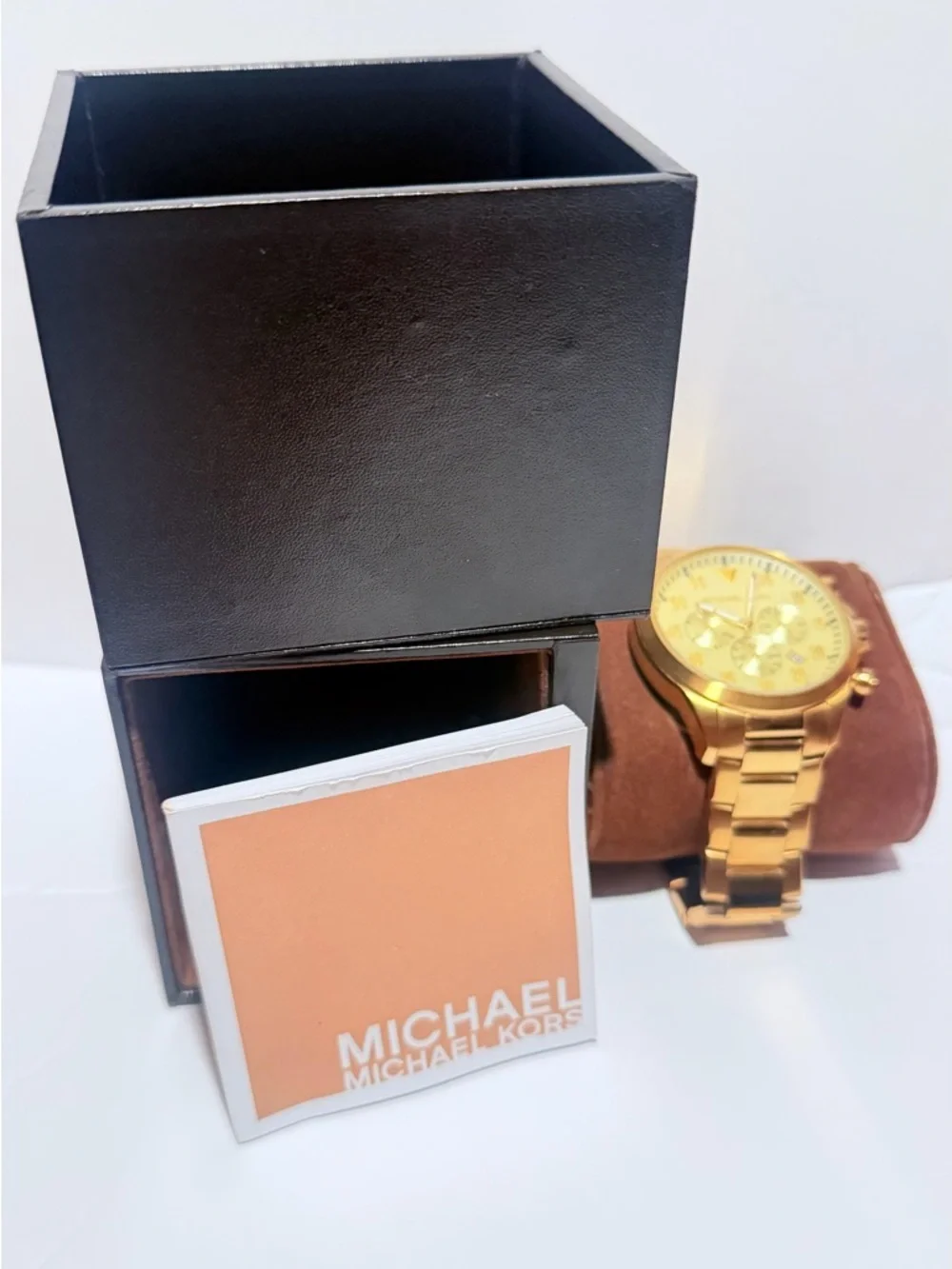 Michael Kors Gage Chronograph Gold-Tone Men’s Watch MK8491 – STUNNING!